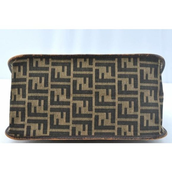 Fendi Top Handle Tobacco Zucca Print Canvas And Leather Satchel - Picture 6 of 9